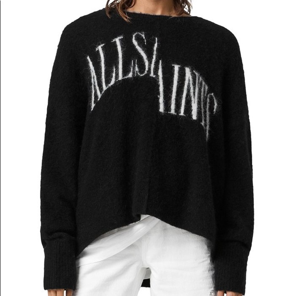 BRAND NEW All Saints Split Saint Crew Sweater sz S